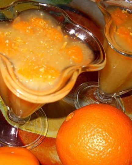 Рецепт апельсинового пряного желе с мандаринами