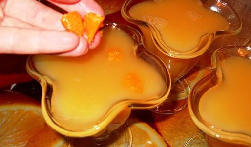 апельсиновое пряное желе с мандаринами