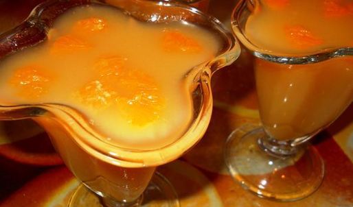 апельсиновое пряное желе с мандаринами
