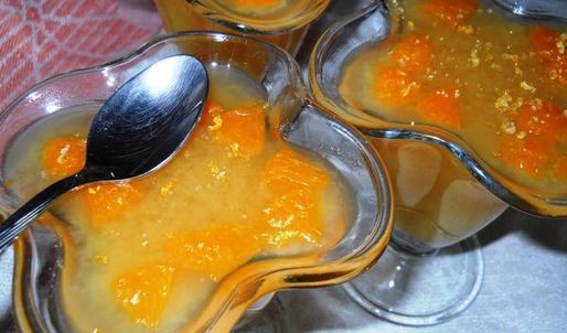 апельсиновое пряное желе с мандаринами