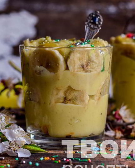 Рецепт бананового пудинга