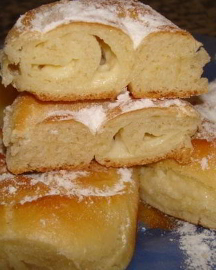 Рецепт булочек улитки с пудингом в духовке