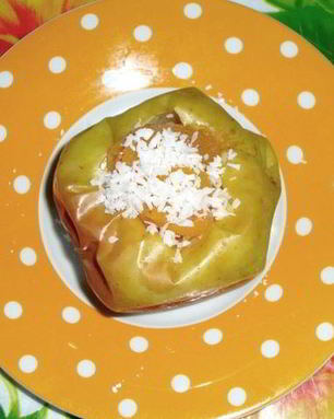 Быстро запеченное яблоко