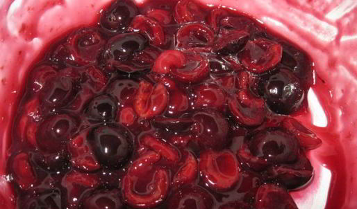 черешневый десерт с творогом