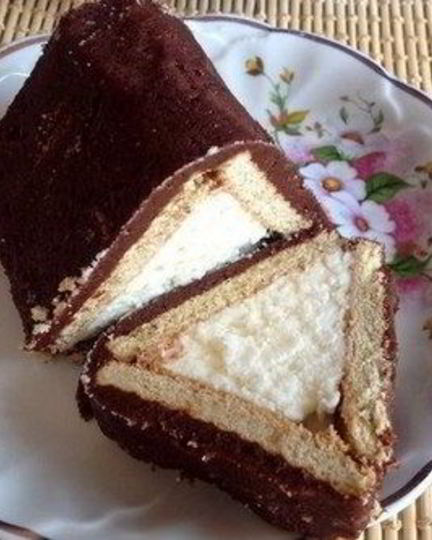 Рецепт десерта домик из творога