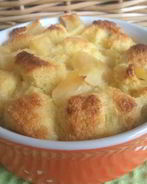 Хлебный пудинг с карамельным яблочком