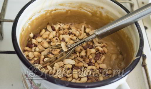 карамельные конфеты с арахисом