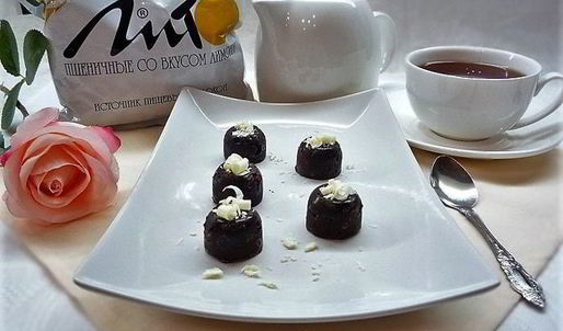 конфеты с вяленой вишней и отрубями