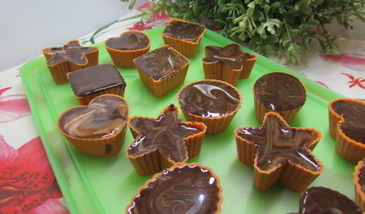 шоколадные конфеты радужные