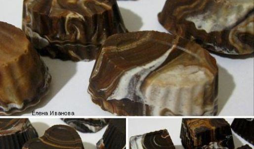 шоколадные конфеты радужные