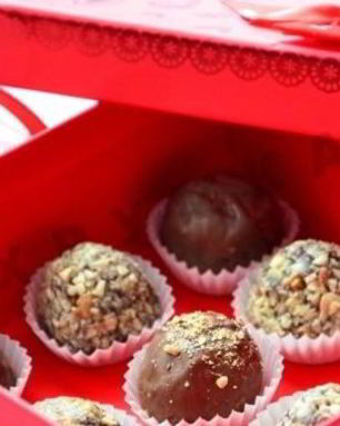 Шоколадные конфеты с фундуком