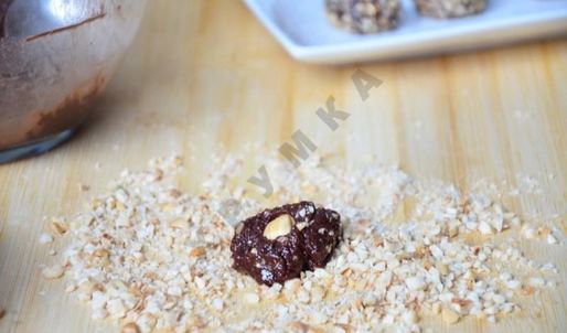 шоколадные конфеты с фундуком