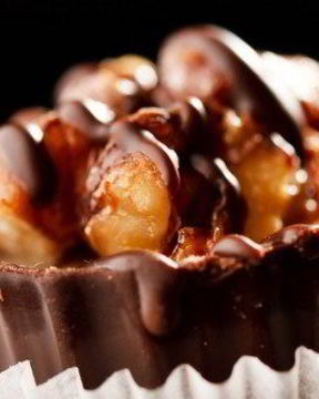 Шоколадные конфеты с панфорте