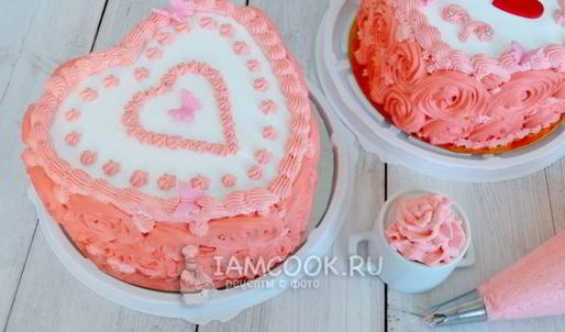 белковый крем для торта