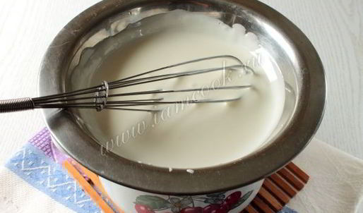 белковый заварной крем