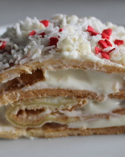 Рецепт бисквитного рулета с кокосовым кремом