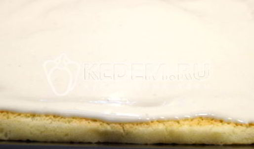 бисквитный рулет с кремом зимнее полено