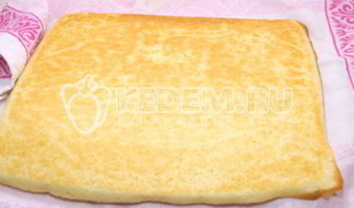 бисквитный рулет с кремом зимнее полено