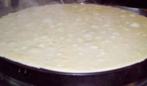 блинчики с шоколадным ореховым кремом