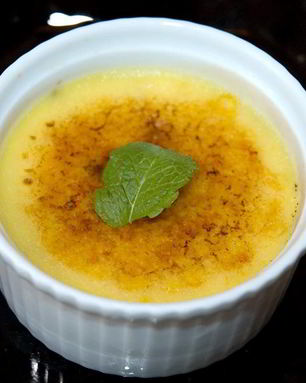 Черничный крем-брюле