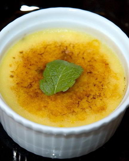 Рецепт черничного крем-брюле