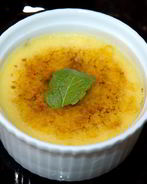 Черничный крем-брюле