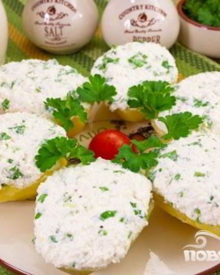 Рецепт картофеля с творожным кремом