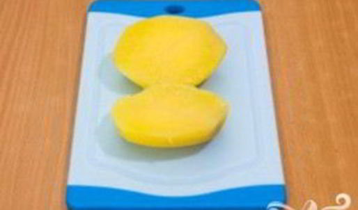 картофель с творожным кремом