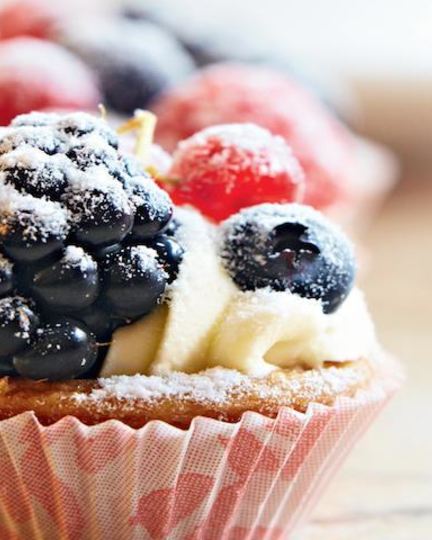 Рецепт корзиночек с заварным кремом и ягодами