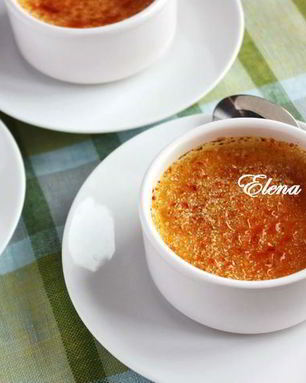 Крем-брюле с медом и розмарином