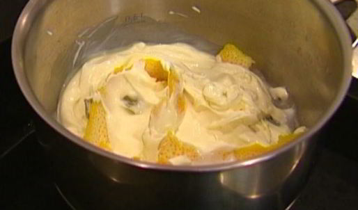 лимонно-сметанный крем с лавровым листом