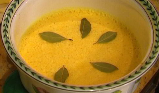 лимонно-сметанный крем с лавровым листом