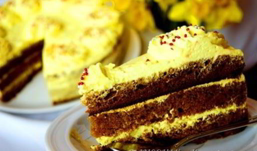 медовый бисквит со сливочным кремом