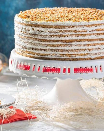 Рецепт песочных коржей со сметанным кремом