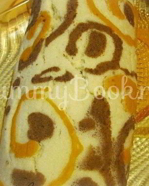 Рулет бисквитный с творожным кремом