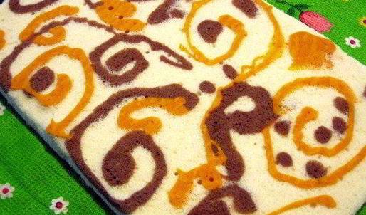 рулет бисквитный с творожным кремом