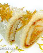 Рулет с цитрусовым кремом Янтарь