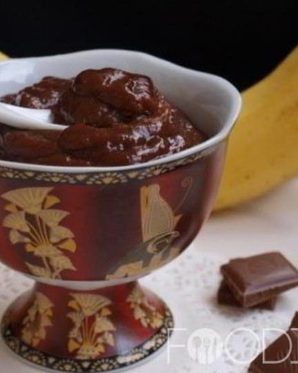 Рецепт шоколадна-бананового крем