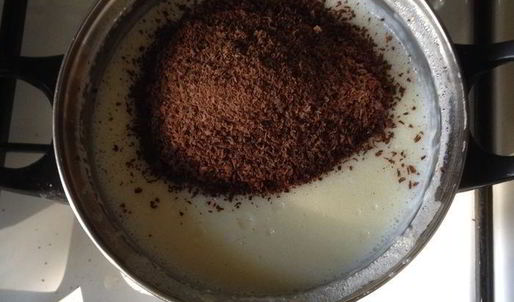 шоколадный крем из манной крупы