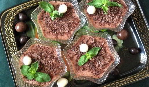 шоколадный крем из манной крупы