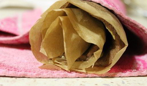 шоколадный рулет с кремом из манки