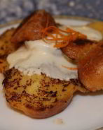 Тосты с апельсиново-сметанным кремом