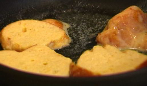 тосты с апельсиново-сметанным кремом