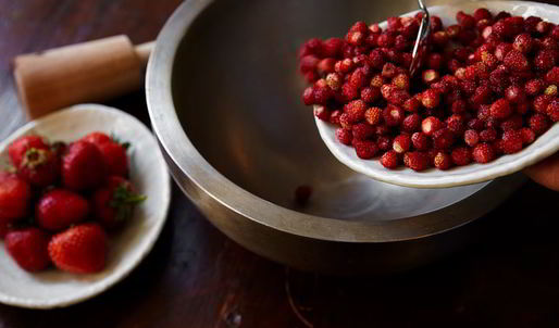 творожный крем с земляникой