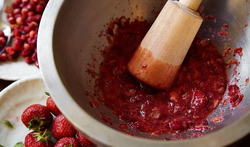 творожный крем с земляникой