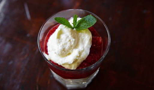 творожный крем с земляникой