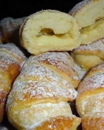 Рецепт воздушные булочки с молочным кремом