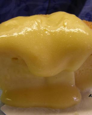 Лаймовый пудинг с лимонным кердом