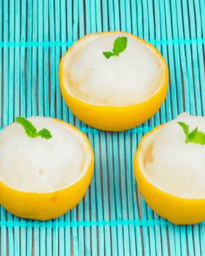 Лимонный сорбет