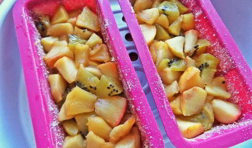 манный пудинг с фруктами